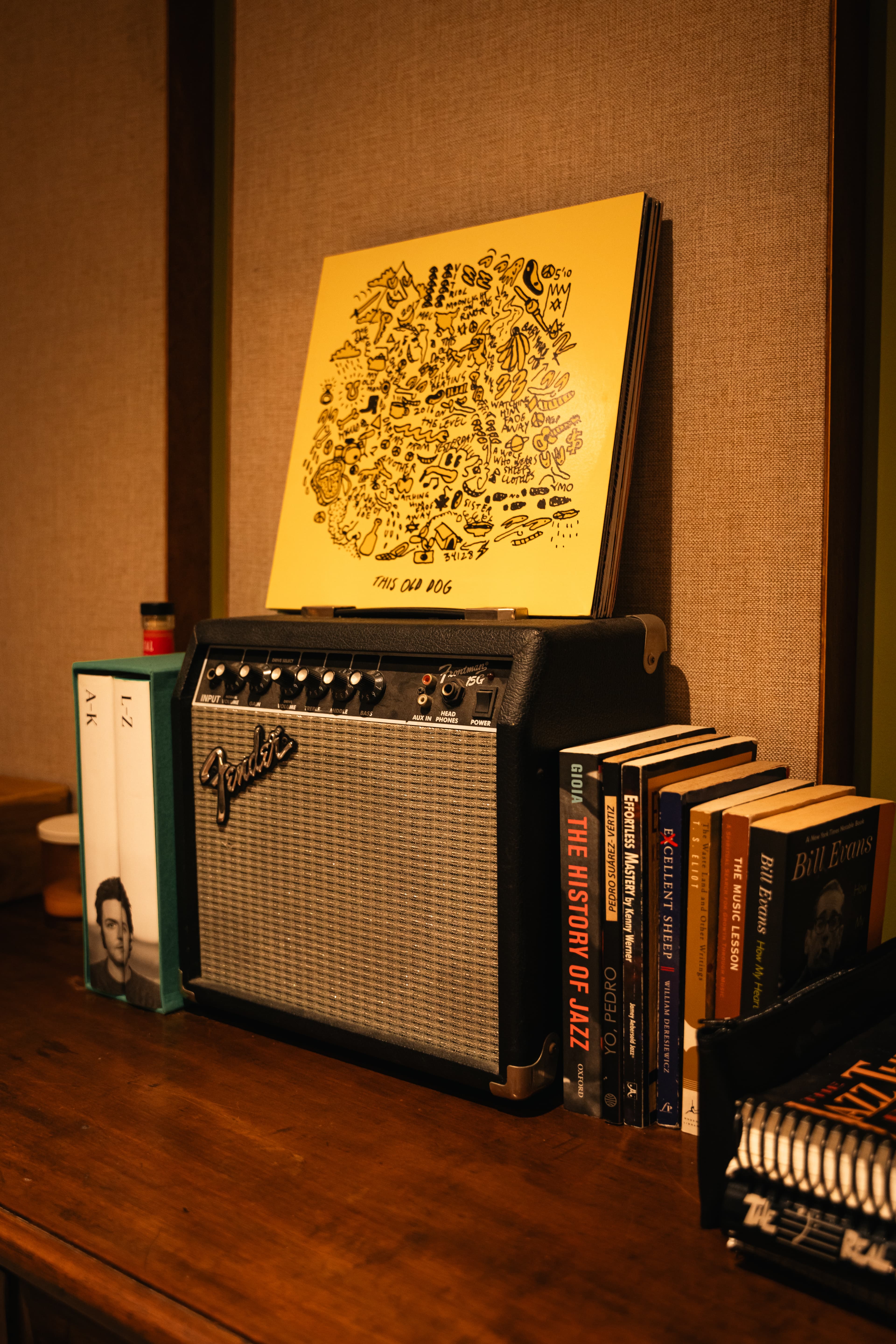 Amplificador y libros